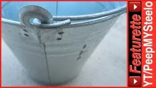 Galvanized Buckets Made of Steel Sheet Metal as Water Trough Pails or Wash Tub to Small Planters