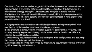 Certified Secure Software Lifecycle Professional  CSSLP  Free Practice Test And Answers Updated
