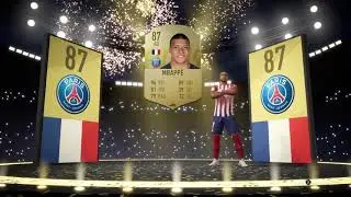 87 Mbapp&eacute; (tradeable) from a two rare gold pack. FIFA 19!