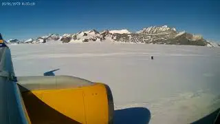 Landing at Union Glacier - Full Time Video Left Side View