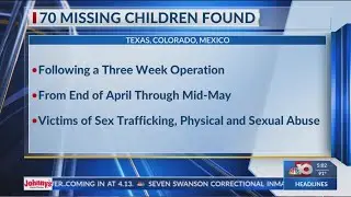 70 missing children found by Texas authorities