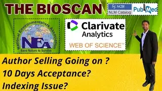 Christo Ananth - The BioScan - NEA India - Zoological Record - Genuine Review - English