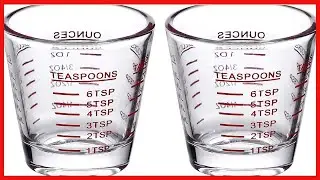 Great product -  Shot Glasses Measuring cup Espresso Shot Glass Liquid Heavy Glass Wine Glass 2 Pack