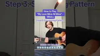 Как играть &laquo;My Love Mine All Mine&raquo; от Mitski 🎸 #шорты
