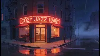 Night Rain & Jazz Music 🌧️ Cozy City Ambience