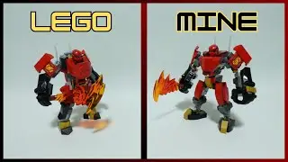 LEGO Custom Ninjago Mech: улучшение &laquo;Штормовой гонщик&raquo; Кая (простое руководство по сборке)
