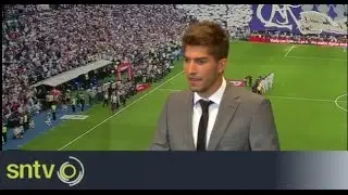 Real Madrid's new signing shows off his skills