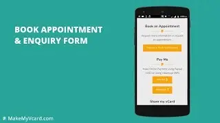 Personal vCard Templates - Appointment Booking