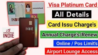 Indie Visa Platinum Debit Card Charge's | indusind  bank atm charges | Indie atm annual charge |