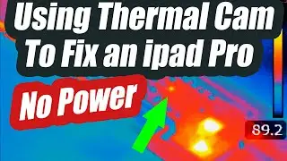 iPad pro A1673 No power repair using a Thermal Camera - Tiny Component causing a big short.
