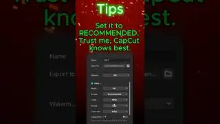 BEST CAPCUT EXPORT SETTINGS 😱