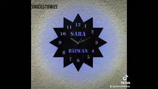 Customize led Wall Clock *#ledclock #customizeitem #giftingidea #viraltiktok #aishorts 