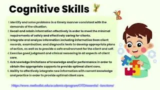 BENEFIT OF OCCUPATIONAL THERAPY SYLLABUS COGNITIVE AND COMMUNICATION SKILLS