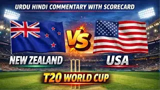 New Zealand vs USA T20 Warm-Up Match Live | Ball by Ball Commentary | Live Scorecard & Chat