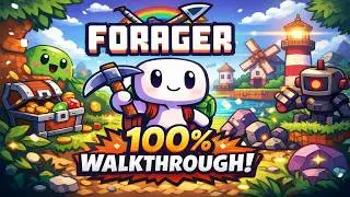 Forager Part 1 - Getting Started | Resource Management No Commentary 100% Walkthrough