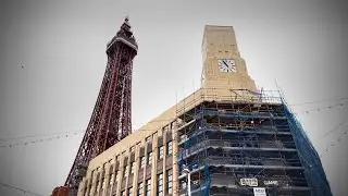 Scaffolding comes down on the Woolworth's Building Blackpool