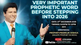 LIVE | VERY IMPORTANT PROPHETIC WORD BEFORE YOU STEP INTO 2026