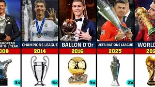 Cristiano Ronaldo's Career All Trophies, Awards & Achievement (2002 to 2025) 🏆