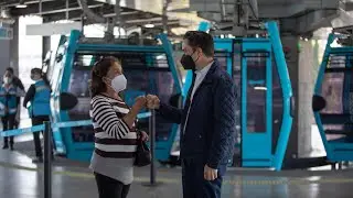 Construcci&oacute;n de la L&iacute;nea 2 del Sistema de Transporte P&uacute;blico, Cableb&uacute;s, en la CDMX.
