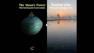 Moon power and Sun Energy😮 #earth #facts #sun #moonpower #moon #earthmagic #astrofacts