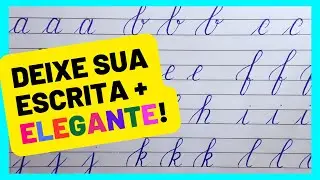 TREINE o ALFABETO MINÚSCULO com TRAÇOS ELEGANTES ✍️ QUE TAL APRIMORAR SUA CALIGRAFIA?