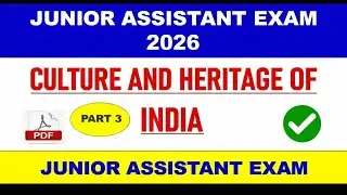 Indian Culture and Heritage For JKSSB Junior Assistant Exam 2026 - FOLK DANCES OF INDIA - PART 3