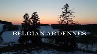 Winter drone footage in belgian ardennes with DJI Spark