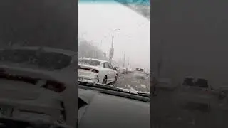 Özbekistan Taşkent karlı birgün