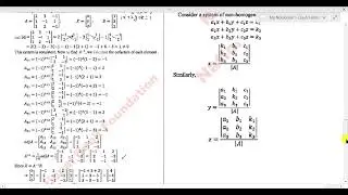 Solving Linear Equations using Matrices | Inverse Method & Cramer&rsquo;s Rule
