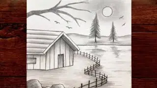 Beautiful House Drawing 🏡 | Easy & Realistic House Drawing Step by Step