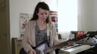 Lilies on Mars - Marina demos Danelectro baritone guitar