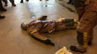 Fire Safety Education Video: How to use fire blanket on a person.