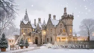 Warm Lights in a Snowy Castle | Dark Academia Piano for Winter Nights