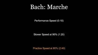 Bach: Marche -piano accompaniment