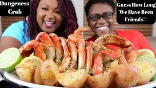 SEAFOOD BOIL MUKBANG , DUNGENESS CRAB LEGS MUKBANG