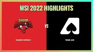 MSI 2022 Highlights: SGB vs AZE (Lượt đi v&ograve;ng bảng)