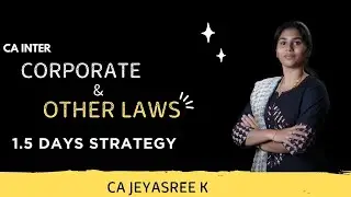 CA INTER LAW - 1.5 DAYS STRATEGY - JAN 2026 - CA JEYASREE K