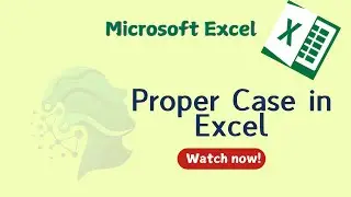 Proper Case in Excel | how to change uppercase to proper case in excel | #learningdataworks