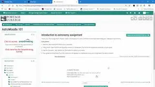 Moodle Assignment Upload a File