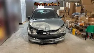 J’achète une 206 accidentée !