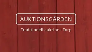 Traditionell auktion i Torp - sommarens andra auktion