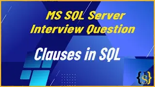 What are some common clauses used with SELECT query in SQL ? | MS SQL Server Interview Question