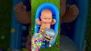 Full of 3 Rainbow BathTubs Candy with M&M's & Magic Slime Cutting Video