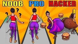 NOOB vs PRO vs HACKER in Twerk Race 3D