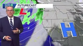 Dry skies with foggy mornings in the Central Valley of Northern California