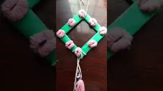 paper craft with wool thread ||Wool thread ideas craft