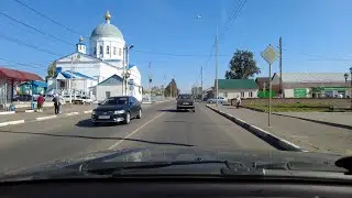 Кромы из окна автомобиля. Орловская область
