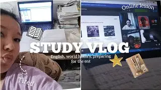 STUDY VLOG 📚|*english, world history lessons, preparing for the ENT|учебный влог со мной 