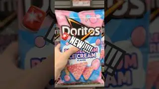 🚨 New Bubblegum ice cream Doritos #trending #new #shortsvideo
