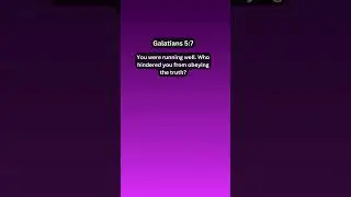 Jesus Saves | Galatians 5:7 Daily Bible Verse